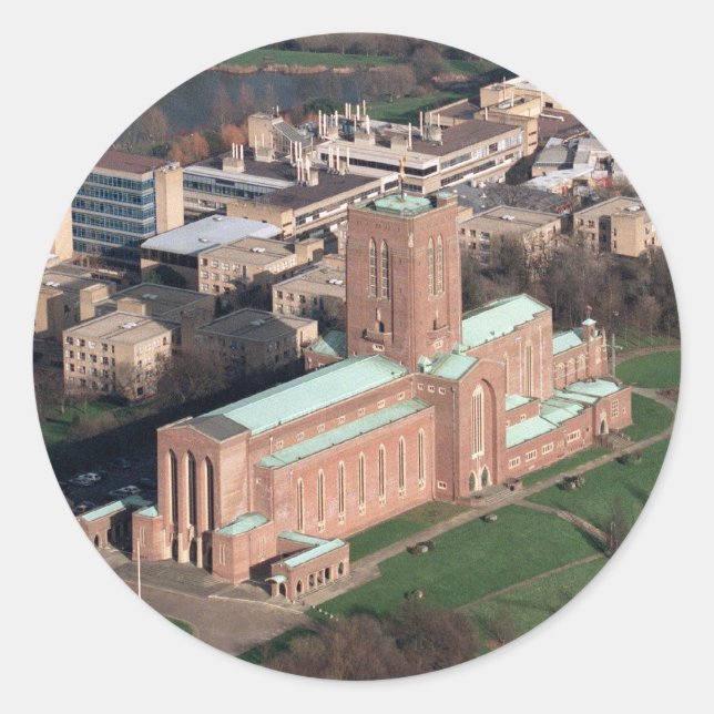 Adesivo Redondo Catedral de Guildford (Frente)