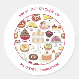 Adesivo Redondo Catering Business Classic Round Sticker