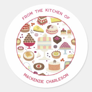 Adesivo Redondo Catering Business Classic Round Sticker