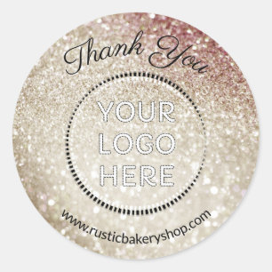 Adesivo Redondo Catering Padaria Confeitaria Bling logotipo de agr