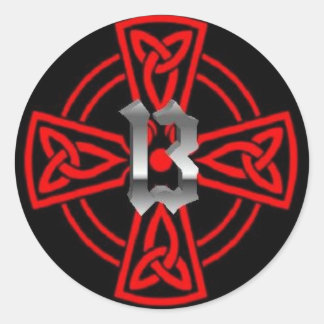 Adesivo Redondo Cathar Cross 13