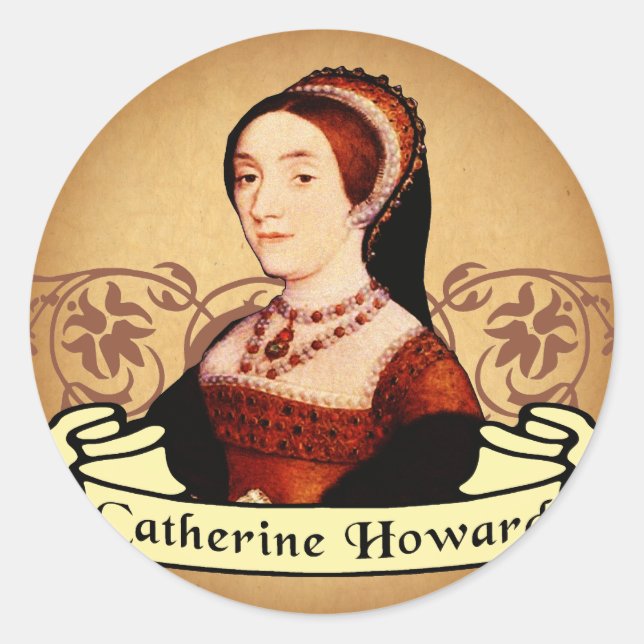 Adesivo Redondo Catherine Howard Classic (Frente)