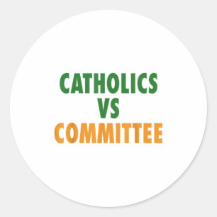 Adesivo Redondo Católicos Vs Comitês
