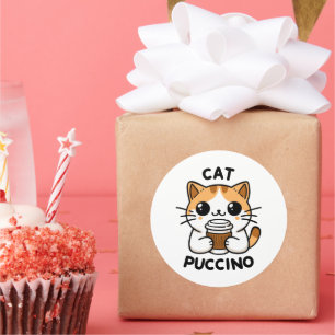 Adesivo Redondo Catpuccino 2