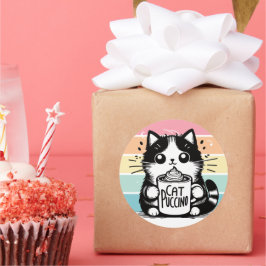 Adesivo Redondo Catpuccino 3