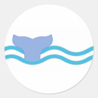 Adesivo Redondo Cauda de Baleia