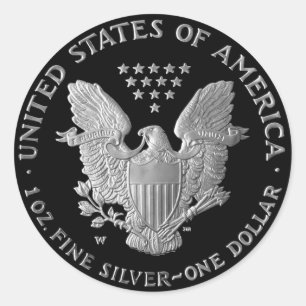 Adesivo Redondo Cauda do Dólar Liberty 2006