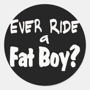 Adesivo Redondo Cavaleiro do Fat Boy