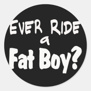 Adesivo Redondo Cavaleiro Fat Boy