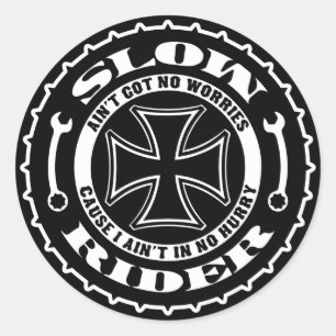 Adesivo Redondo Cavaleiro Lento