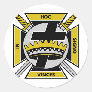 Adesivo Redondo Cavaleiros Templar