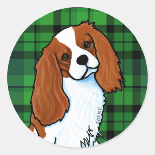 Adesivo Redondo Cavalier King Charles Spaniel Classic Round Sticke