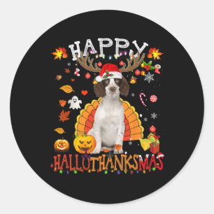 Adesivo Redondo Cavalier King Halloween Cog Feliz Hallot