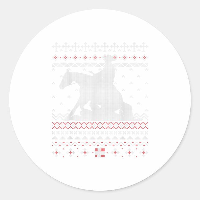 Adesivo Redondo Cavalo de Ferro Ocidental (Frente)