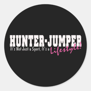 Adesivo Redondo Cavalo de Jumper Hunter