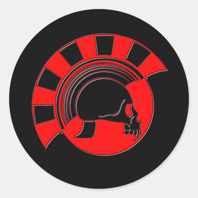 Adesivo Redondo Cavalo de Troia (Frente)