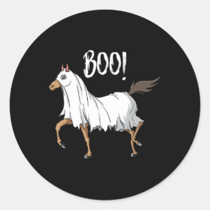 Adesivo Redondo Cavalo Fantasma Diversão Equestre Cavalo Lover Hal