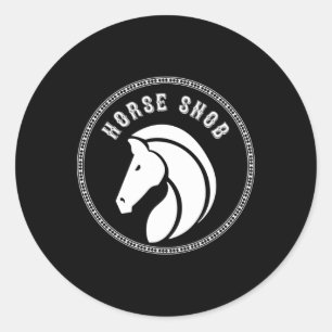 Adesivo Redondo Cavalo Snob Pony Horseback Roupas Equestria