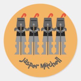 Adesivo Redondo Cavalos