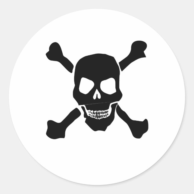 Adesivo Redondo Caveira (Frente)