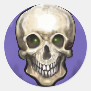 Adesivo Redondo Caveira