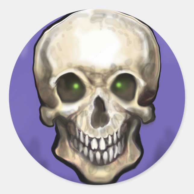 Adesivo Redondo Caveira (Frente)