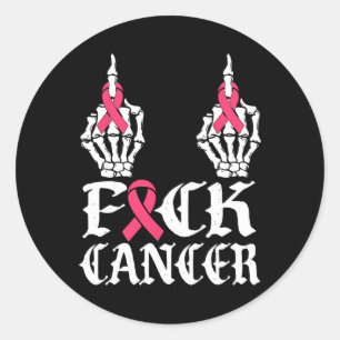 Adesivo Redondo Caveira E Crossbones Esqueleto Cancer 1