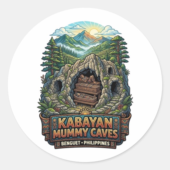 ADESIVO REDONDO CAVERNAS KABAYAN (Frente)