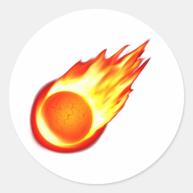 Adesivo Redondo Cazgem Meteor Sticker (Frente)