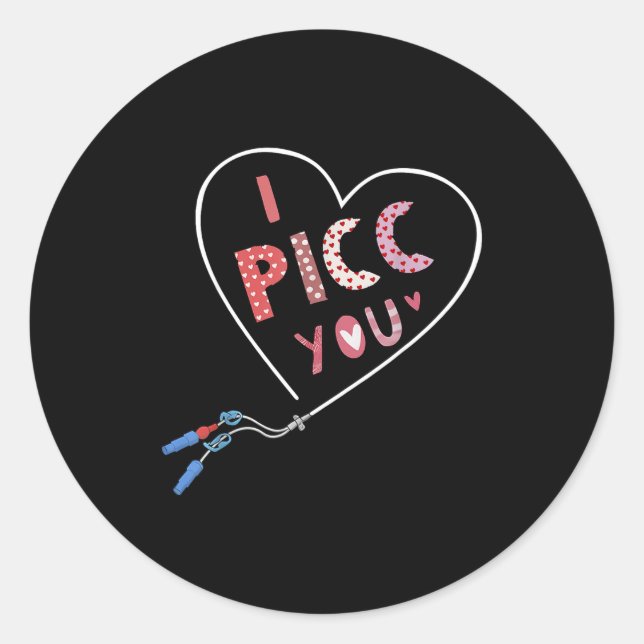 Adesivo Redondo Cc Heart Valentine Vascular Access Team Cc Iv Nurs (Frente)