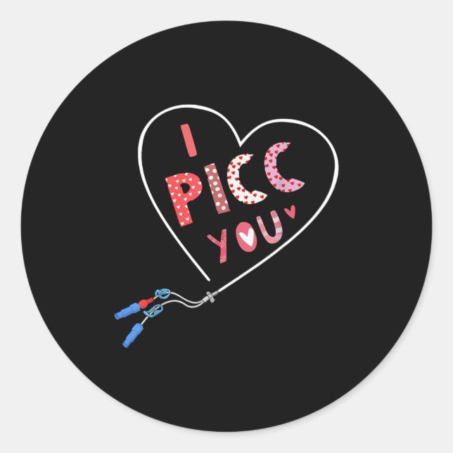 Adesivo Redondo Cc Heart Valentine Vascular Access Team Cc Iv Nurs (Frente)