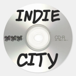 Adesivo Redondo CD Indie City