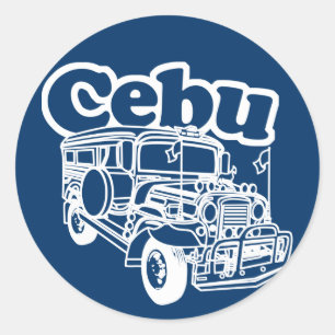 Adesivo Redondo Cebu Jeepney