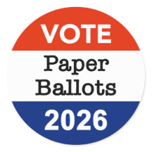 Cédulas de Voto em Papel 2026 Eleição Intermediári