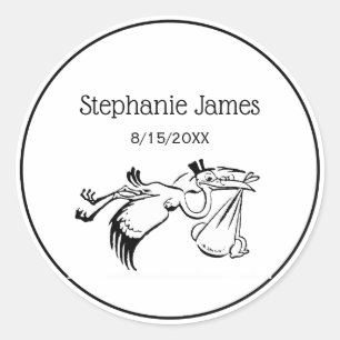 Adesivo Redondo cegonha nº 1