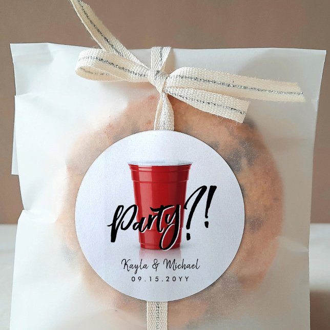 Adesivo Redondo Celebração da Copa Vermelha (Criador carregado)