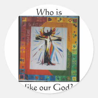 Adesivo Redondo Celebração da Páscoa