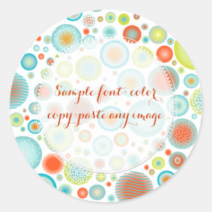 Adesivo Redondo Celebração de natal PixDezines/DIYbackground