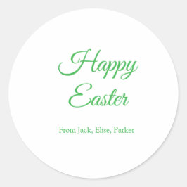 Adesivo Redondo Celebração de páscoa adicionar felz pascoa de foto