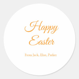 Adesivo Redondo Celebração de páscoa adicionar felz pascoa de foto