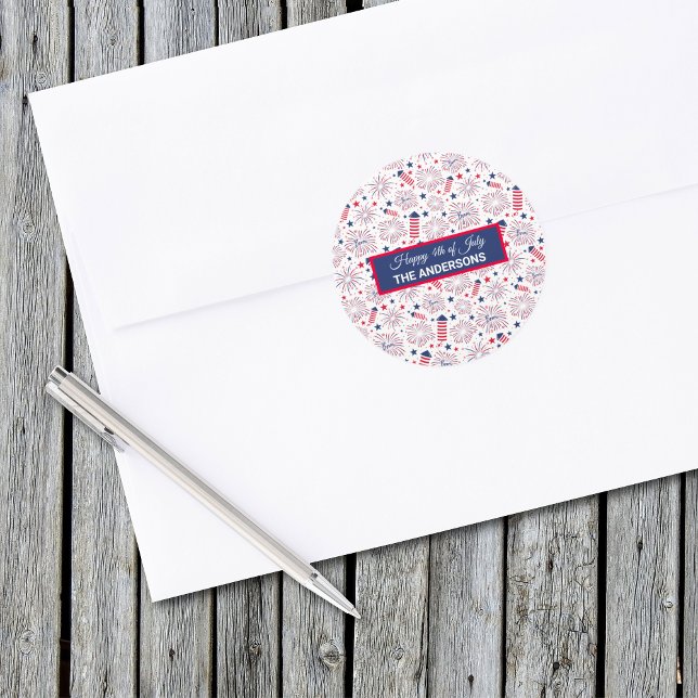 Adesivo Redondo Celebração do CHURRASCO do Dia da Independência em (Criador carregado)