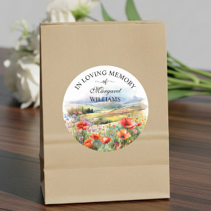 Adesivo Redondo Celebração Do Funeral Life Por Vias Selvagens