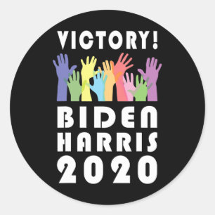 Adesivo Redondo Celebração Eleitoral do Presidente Biden Harris 20