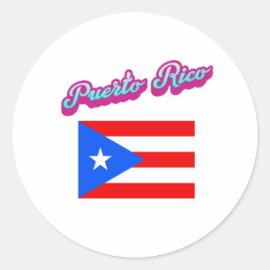Adesivo Redondo Celebrando Porto Rico