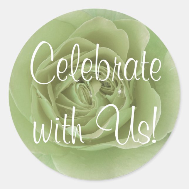 Adesivo Redondo Celebrar com o Sticker (Frente)