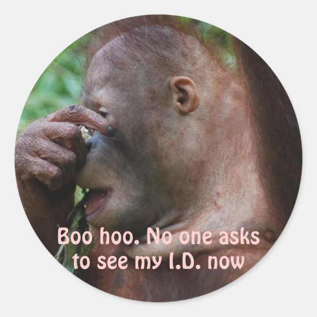 Adesivo Redondo Celebrar Envelhecimento (Frente)