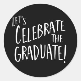 Adesivo Redondo Celebrar o selo do envelope do Formando