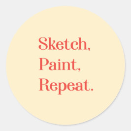 Adesivo Redondo Celebrate Continuous Creation With Playful Mantra