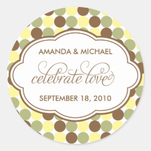 Adesivo Redondo Celebrate Love - Sweet Spot Sticker