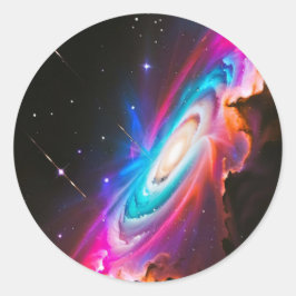 Adesivo Redondo Celestial Fantasy Black Hole